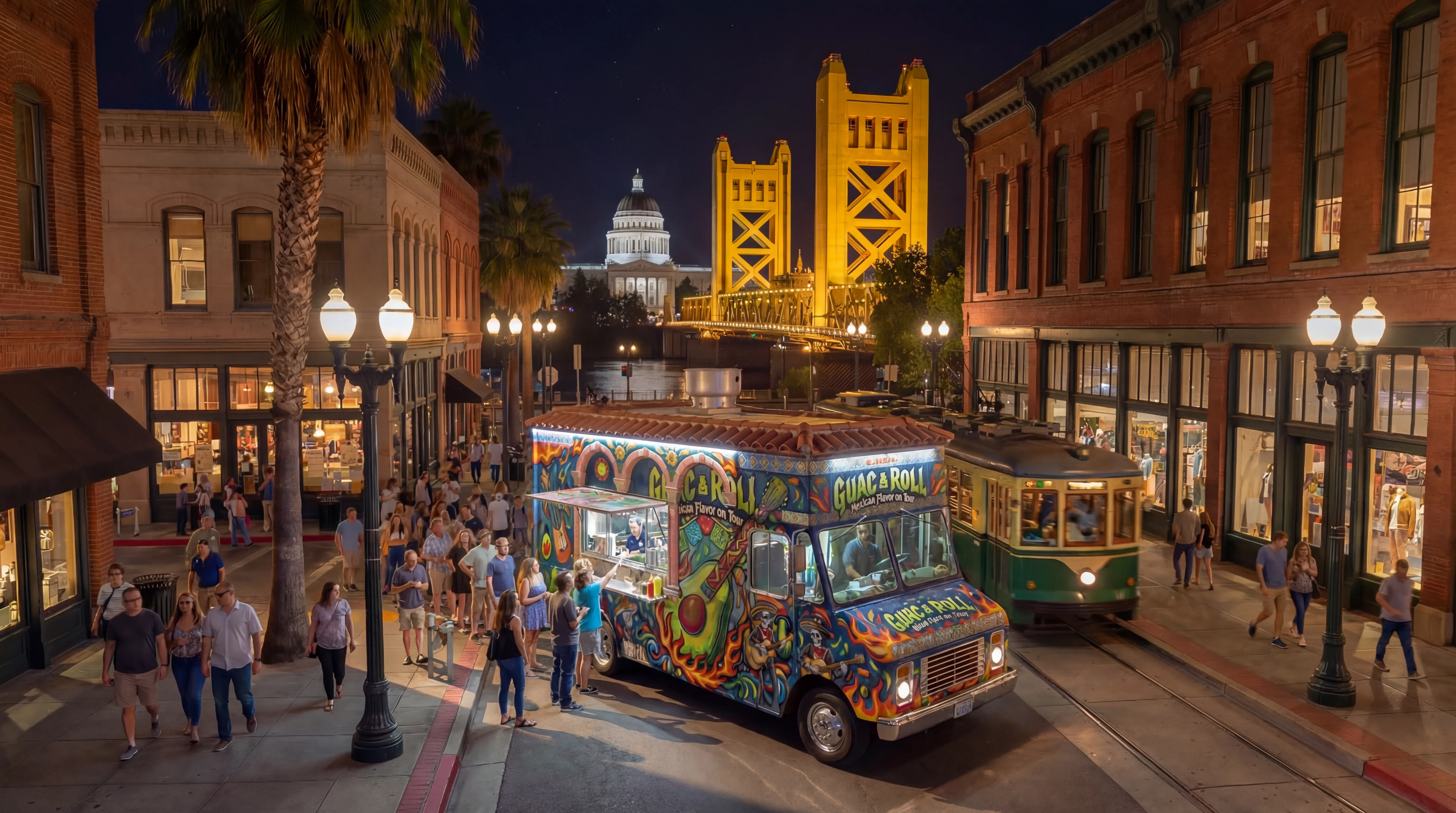 Guac & Roll Food Truck at Sacramento Capitol